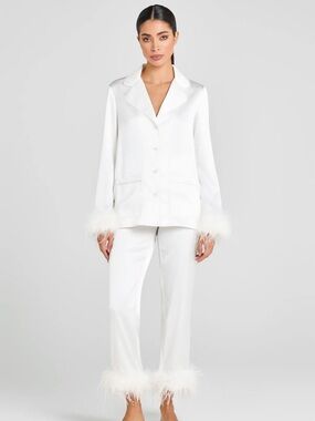 NWOT NADINE MERABI DARCIE WHITE PAJAMAS